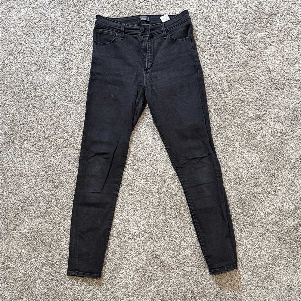 Abercrombie & Fitch Dark Gray Skinny Jeans